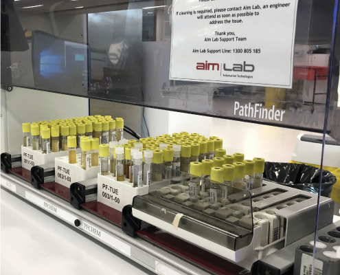 PathFinder 350D decapping and sorting of samples complete into correct destination racks